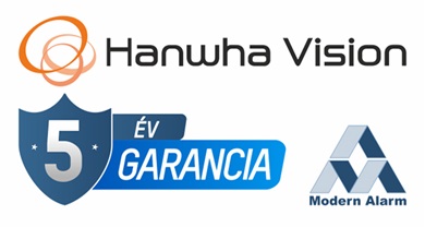 5 éves garancia a Hanwha Vision termékekre – jelentette be a Modern Alarm