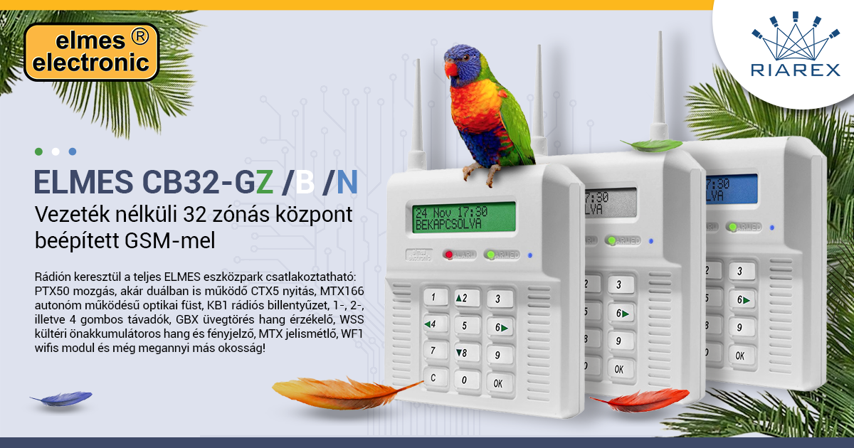 Elmes Electronic CB32-G központ 