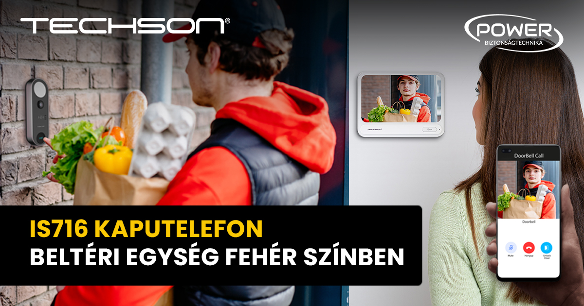 Techson IS716 kaputelefon beltéri egység