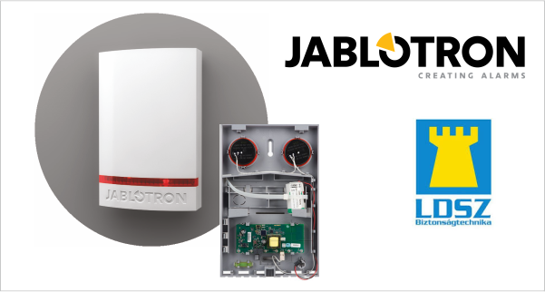 A JABLOTRON vezeték nélküli kültéri hangfény akku problémáját megoldja egy firmware frissítés