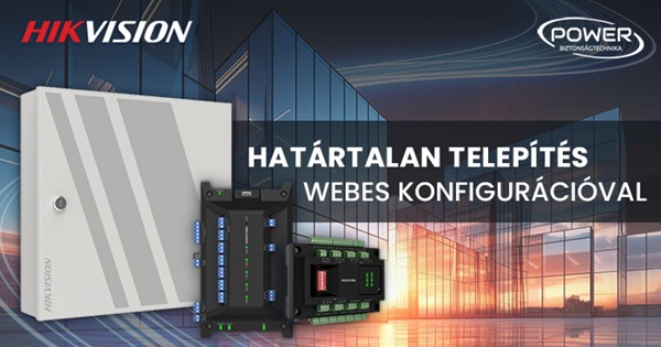 Hikvision beléptető kontroller, a webes programozás előnyével!