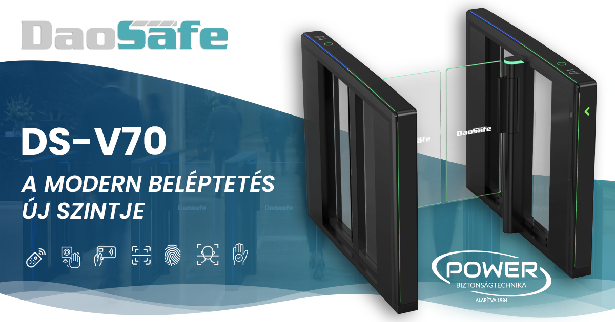 Bemutatkozik a Daosafe DS-V70 beléptetőkapu