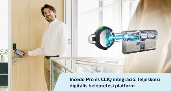 Az Incedo Pro és a CLIQ integrációja új szintre emeli a digitális beléptetést