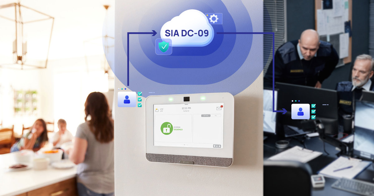 SIA DC-09 távfelügyeleti kommunikáció 