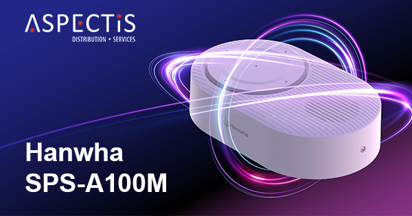 Új Hanwha Vision Audio Beacon a helyszíni figyelmeztetésekhez – bemutatkozik az SPS-A100M