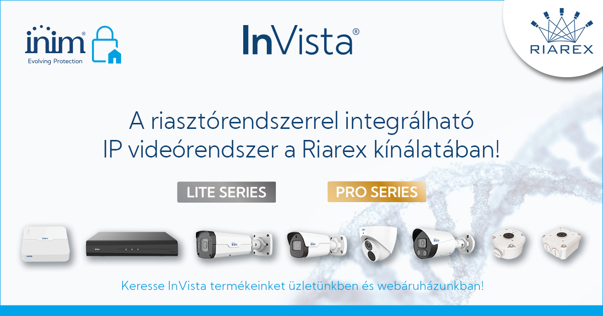 InVista – A riasztórendszerrel integrálható IP videórendszer