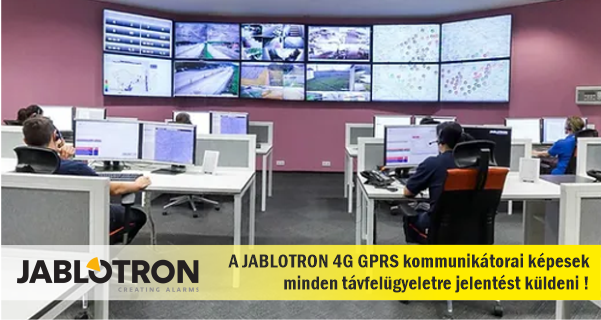 A Jablotron központok mostantól beköthetők bármely hazai távfelügyeletre