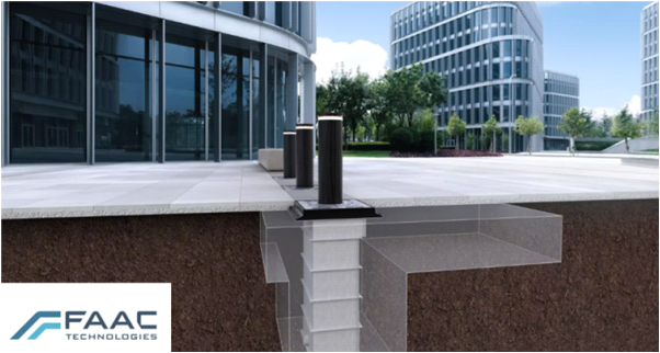 FAAC forgalomgátló oszlop JS 48 H
